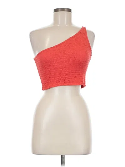 Pre-owned Rue21 Sleeveless Top Red One Shoulder Neckline Tops