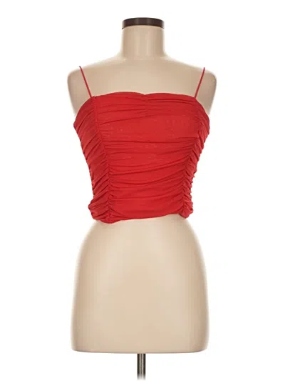 Rue21 Sleeveless Top Red Strapless Neckline Tops