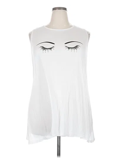 Pre-owned Rue21 Sleeveless Top White Halter Neckline Tops