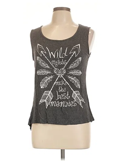 Pre-owned Rue21 Sleeveless T-shirt In Gray