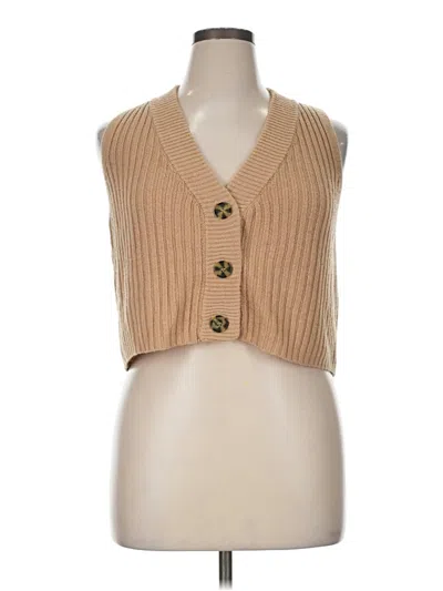 Pre-owned Rue21 Sweater Vest In Tan