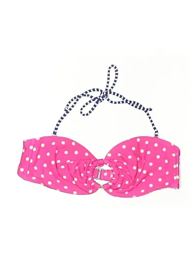 Pre-owned Rue21 Swimsuit Top Pink Polka Dots Pattern Swimwear