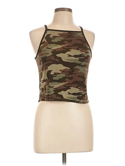 Pre-owned Rue21 Tank Top Brown Halter Neckline Tops