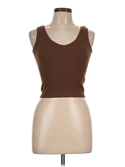 Pre-owned Rue21 Tank Top Brown Strapless Neckline Tops