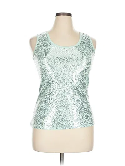 Pre-owned Rue21 Tank Top Green Halter Neckline Tops