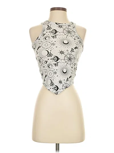 Pre-owned Rue21 Tank Top Ivory Halter Neckline Tops In White