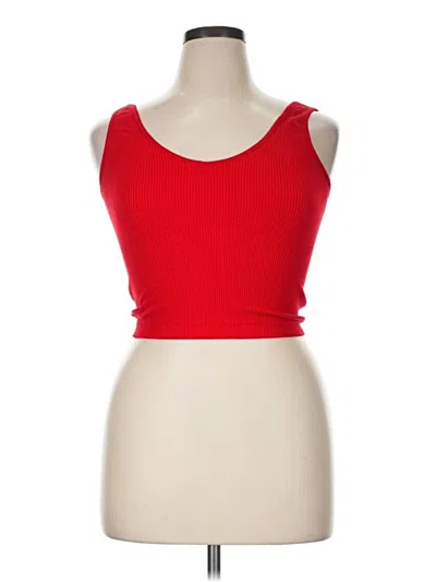 Pre-owned Rue21 Tank Top Red Strapless Neckline Tops