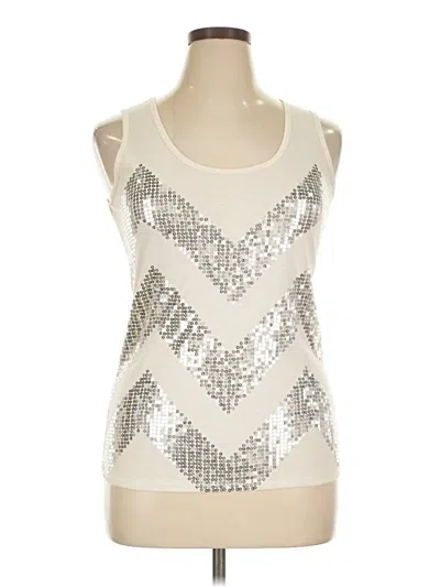 Pre-owned Rue21 Tank Top Silver Square Neckline Tops