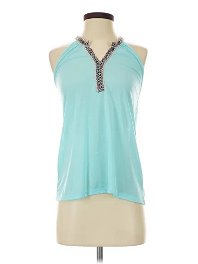 Pre-owned Rue21 Tank Top Teal Halter Neckline Tops
