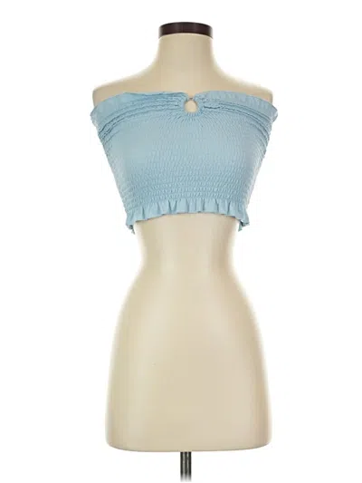 Pre-owned Rue21 Tube Top Blue Strapless Neckline Tops