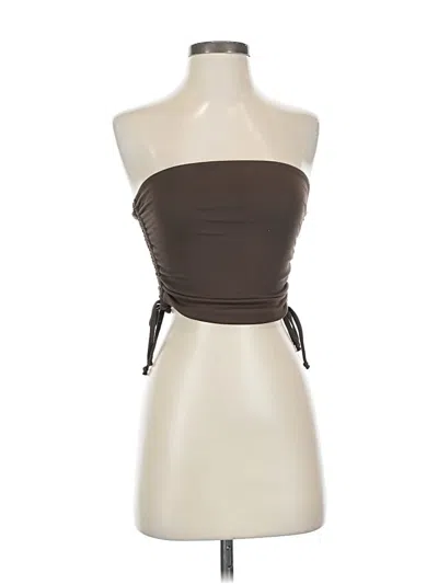 Pre-owned Rue21 Tube Top Brown Strapless Neckline Tops