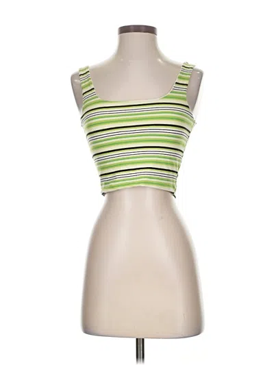 Pre-owned Rue21 Tube Top Green Strapless Neckline Tops