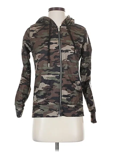 Pre-owned Rue21 Zip Up Hoodie In Green