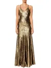 Rue•8isquit Casual Woman Clothes  - Slipdress Metal - Gold In Gold