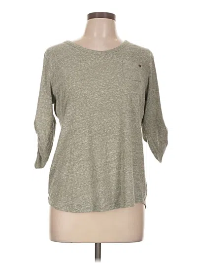 Pre-owned Ruff Hewn 3/4 Sleeve T-shirt In Gray