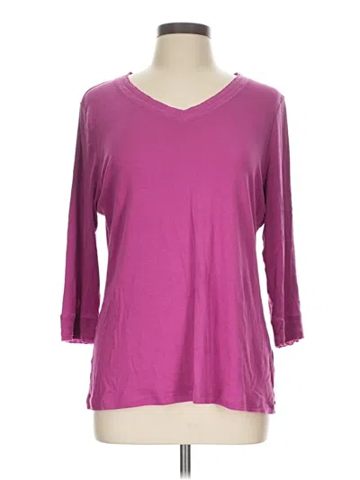 Pre-owned Ruff Hewn 3/4 Sleeve T-shirt In Purple