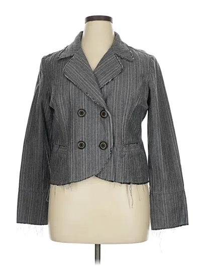 Pre-owned Ruff Hewn Blazer Jacket In Gray