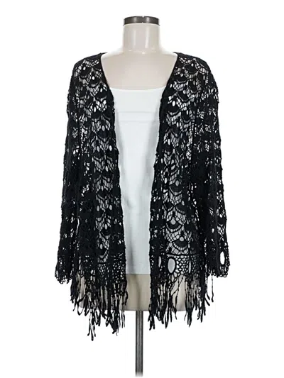 Pre-owned Ruff Hewn Cardigan Sweater In Black