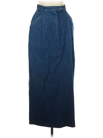 Pre-owned Ruff Hewn Denim Skirt In Blue