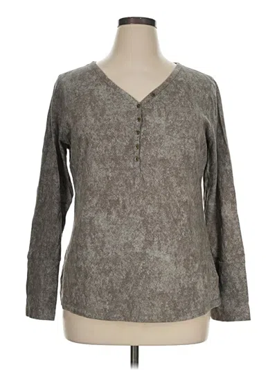 Pre-owned Ruff Hewn Long Sleeve Blouse In Gray