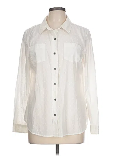 Pre-owned Ruff Hewn Long Sleeve Blouse In Ivory