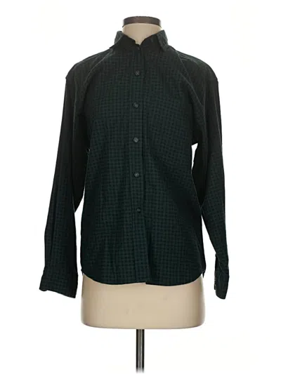 Pre-owned Ruff Hewn Long Sleeve Button Down Shirt In Green