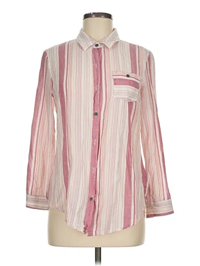 Pre-owned Ruff Hewn Long Sleeve Button Down Shirt In Pink