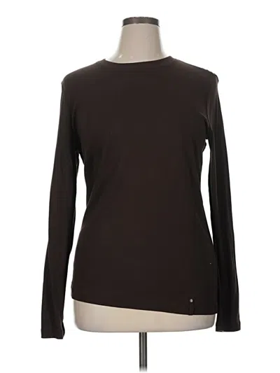 Pre-owned Ruff Hewn Long Sleeve T-shirt In Brown