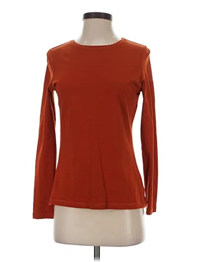 Pre-owned Ruff Hewn Long Sleeve T-shirt In Orange