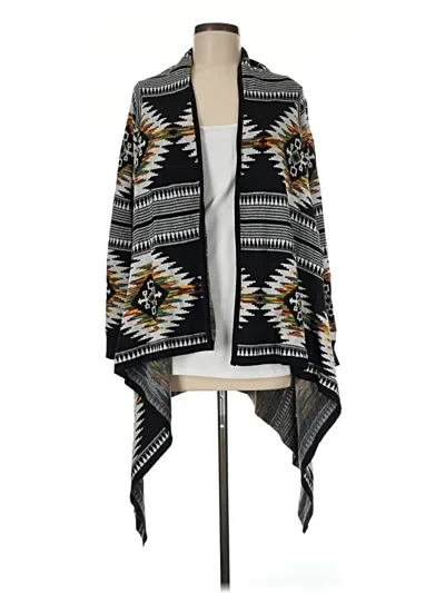 Pre-owned Ruff Hewn Poncho In Black