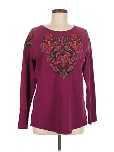 Pre-owned Ruff Hewn Pullover Sweater In Burgundy