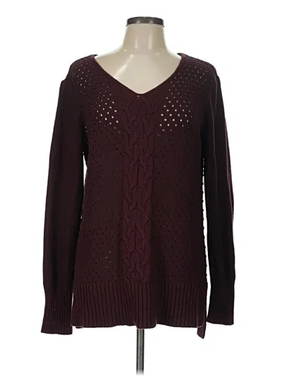 Pre-owned Ruff Hewn Pullover Sweater In Burgundy