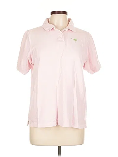 Pre-owned Ruff Hewn Short Sleeve Polo Shirt In Pink