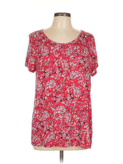 Pre-owned Ruff Hewn Short Sleeve T-shirt In Red