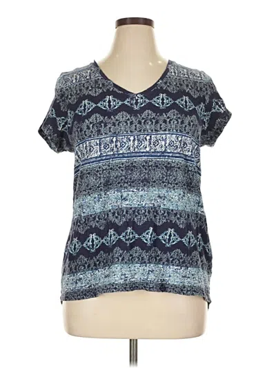 Pre-owned Ruff Hewn Short Sleeve T-shirt In Blue