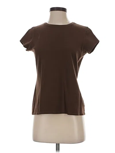 Pre-owned Ruff Hewn Short Sleeve T-shirt In Brown