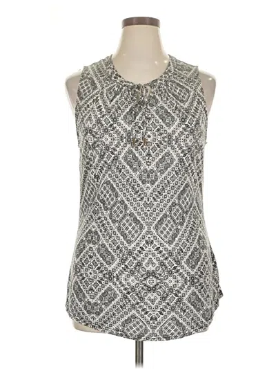 Pre-owned Ruff Hewn Sleeveless Blouse In Gray