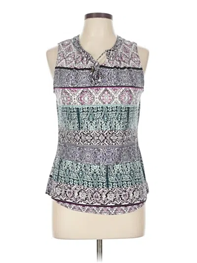 Pre-owned Ruff Hewn Sleeveless Blouse In Purple