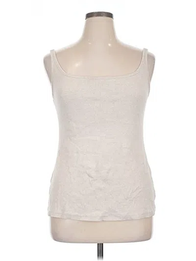 Pre-owned Ruff Hewn Tank Top Ivory Strapless Neckline Tops In White