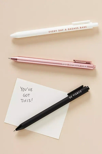 Ruff House Print Shop Ruff House Gel Pens, Set Of 3 In Multi