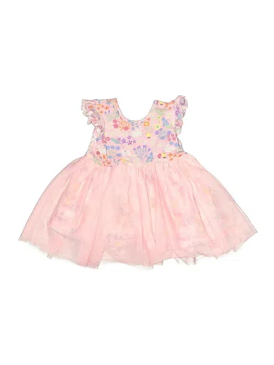Pre-owned Ruffle Butts Kids' Dress In Pink