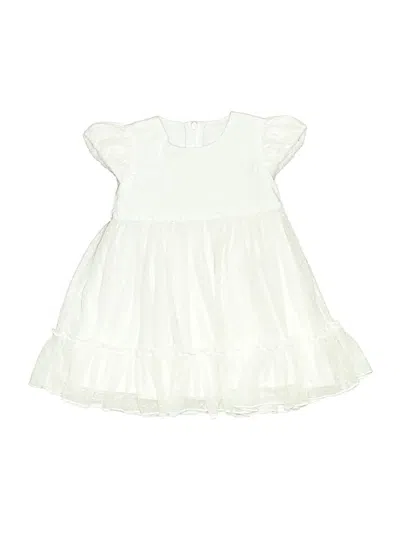 Pre-owned Ruffle Butts Kids' Dress In White