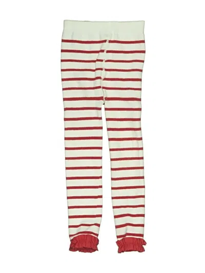 Pre-owned Ruffle Butts Kids' Leggings In Red
