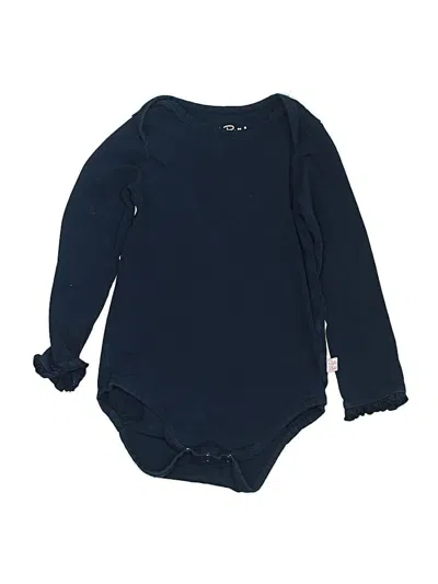 Pre-owned Ruffle Butts Kids' Long Sleeve Onesie In Blue
