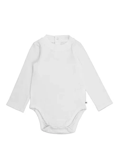 Rufflebutts Baby Boys Long Sleeve Basic Bodysuit In White