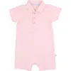Rufflebutts Baby Boys Pique Polo Romper In Pink