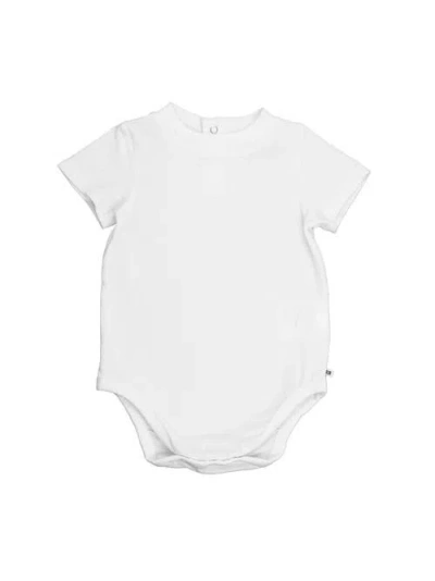 Rufflebutts Baby Boys Short Sleeve Basic Bodysuit In White