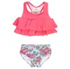 Rufflebutts Baby Girls Flounce Bikini In Cheerful Blossoms