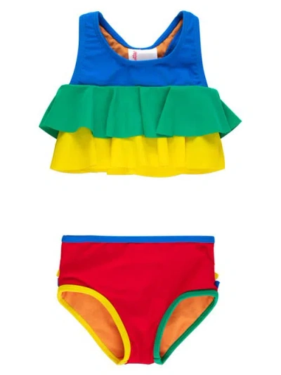 Rufflebutts Kids'  Baby Girls Flounce Bikini In Multi