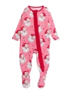 Rufflebutts Baby Girls Modal Blend Ruffle One Piece Footie Pajamas In Multi